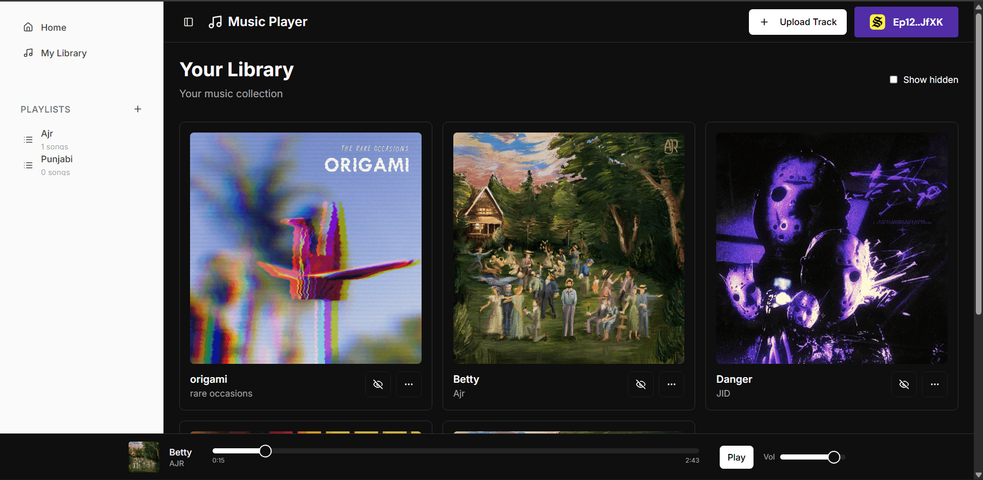 Decentralized Music Player
