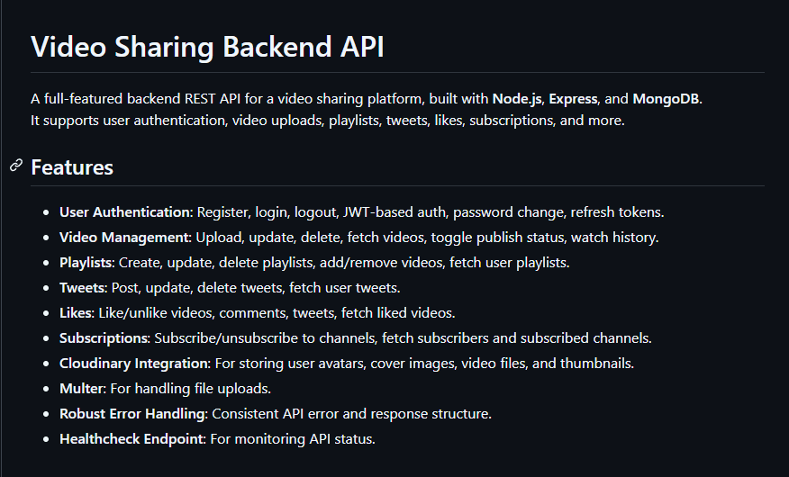 YouTube Clone Backend